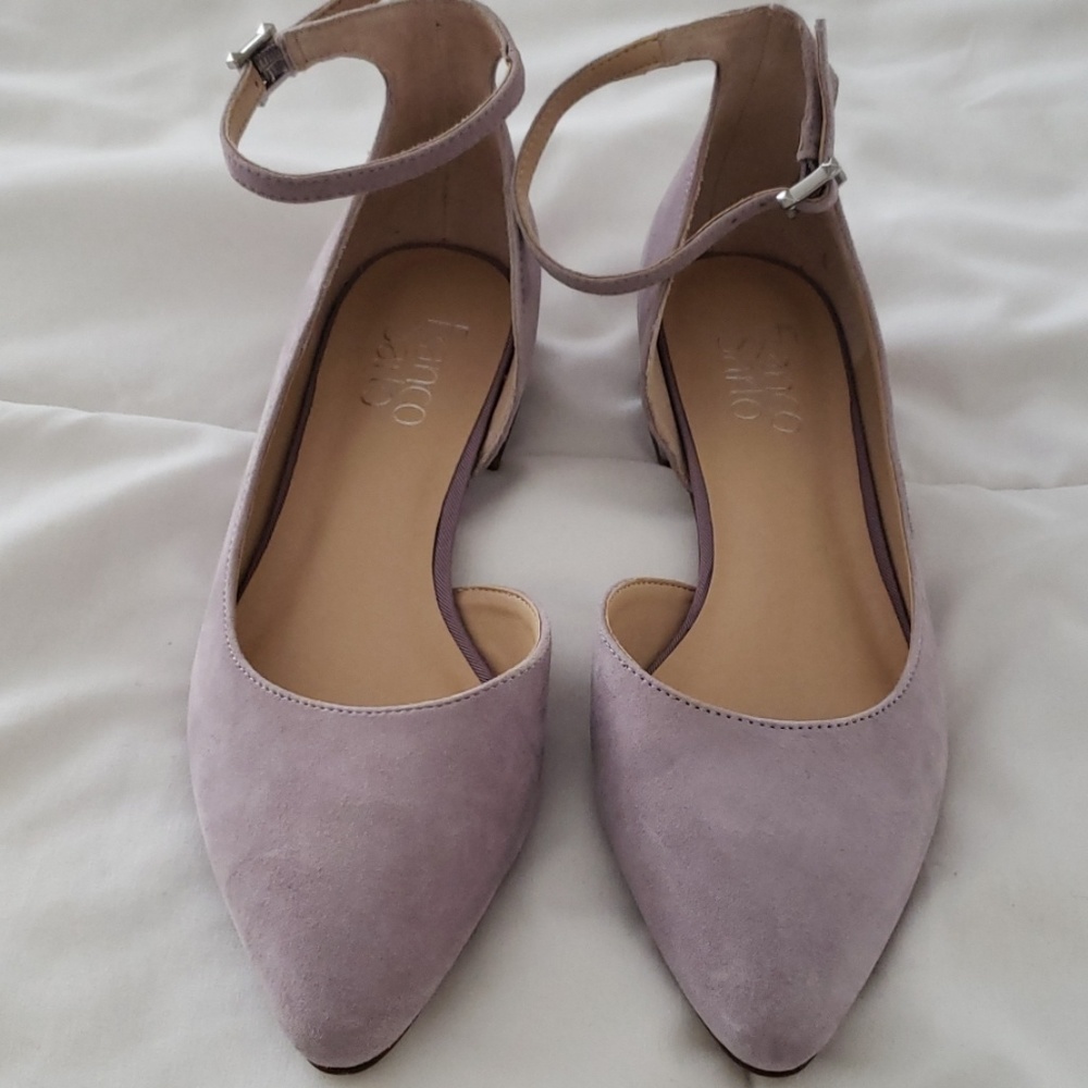 Lilac Suede Franco Sarto flats